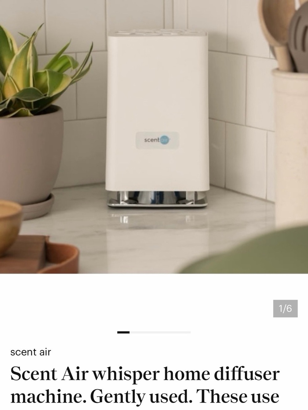 Scent Air Home Diffuser Color:  WHITE